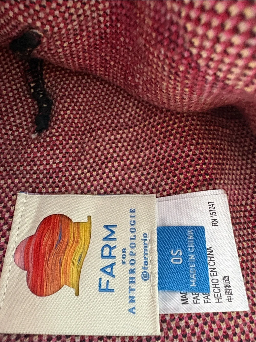 FARM Rio x Anthropologie Printed Beanie in Pink Floral
